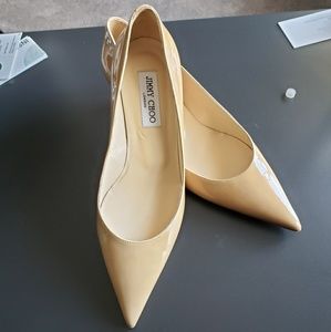 Jimmy Choo patent leather nude kitten heels 39 (9)